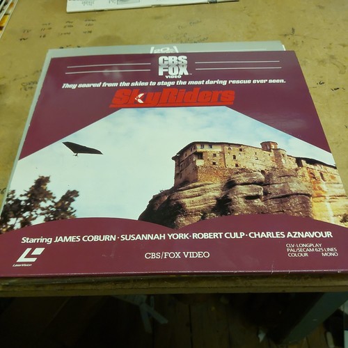 Laser disc sky riders - disc-sky, rare