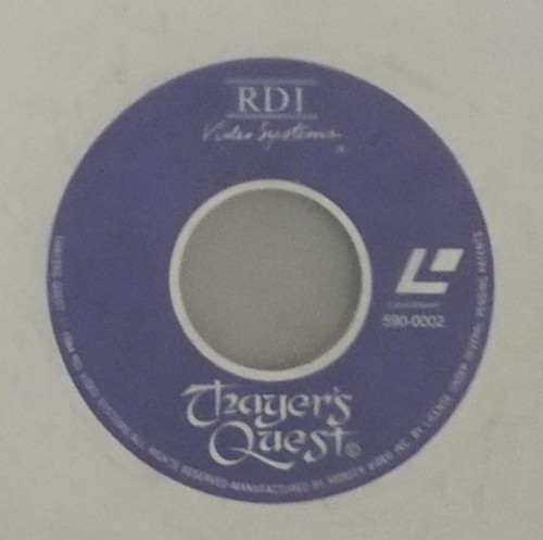 Laserdisc game thayer s - game:, thayer’s